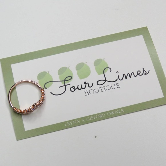 Pandora Rose Gold Princess Wishbone Ring Size 8 - Picture 11 of 12